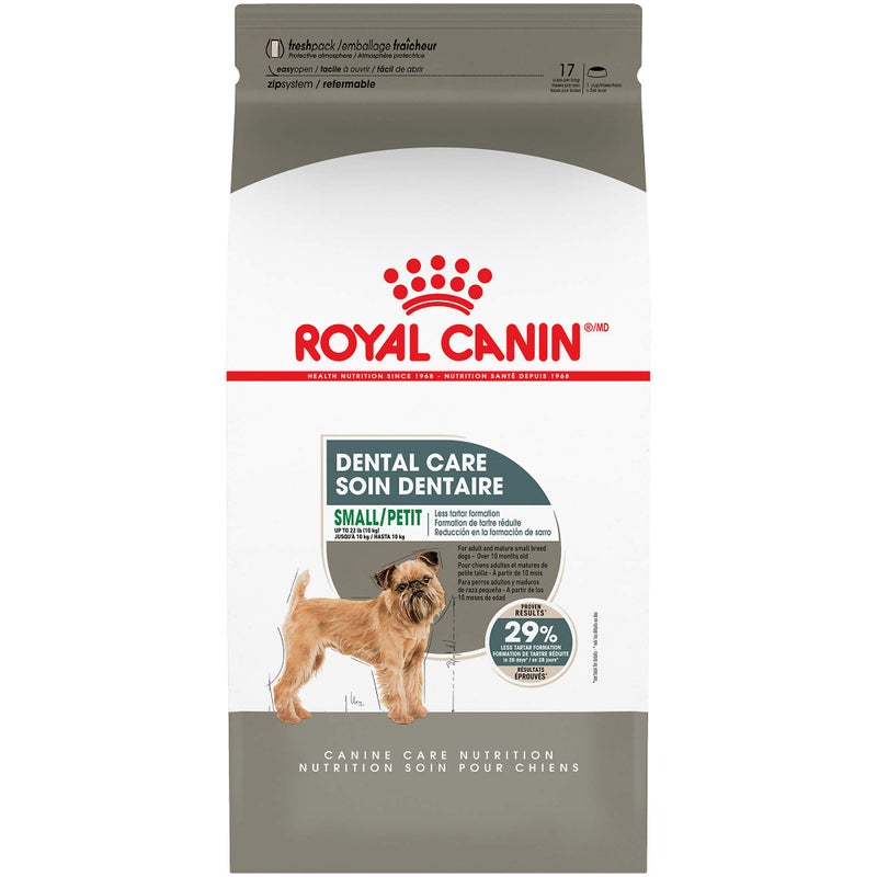 Royal Canin Canine Care Nutrition Small Dental Care Adult Dry Dog Food, 17 lb Bag - Image 1
